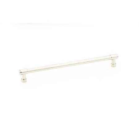 Emtek Jasper Cabinet Pull with 10 in Center to Center Polished Nickel Lifetime Finish 86691US14
